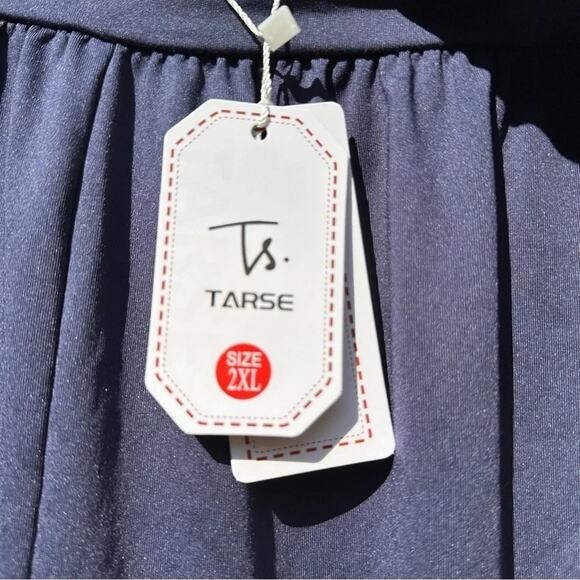 Fa TARSE Navy Soft harem, lightweight, pants, stretchy, soft pockets, plus size - Picture 5 of 9